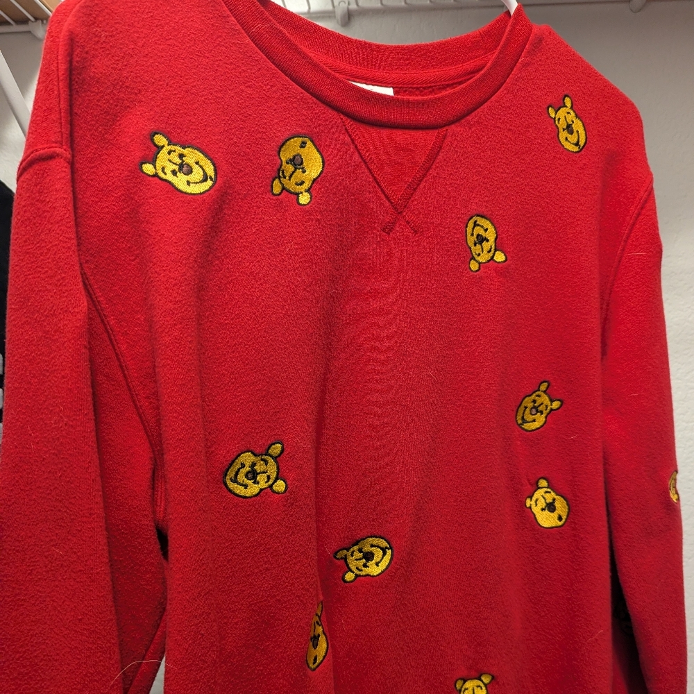 Disney Red Winnie the Pooh Sweatshirt